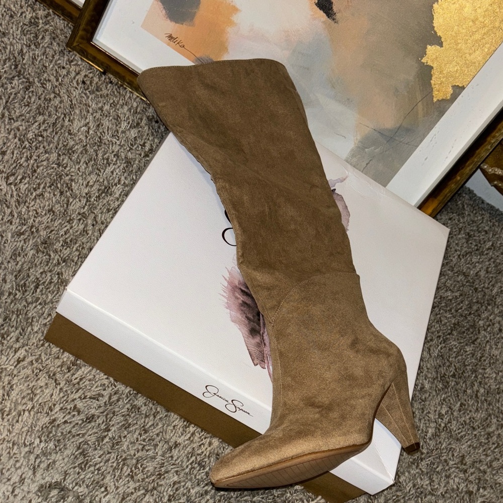 Jessica Simpson Brown Over the Knee Boots